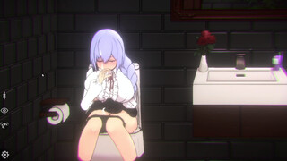 Top hentai NSFW 18+ game Doll room sucking my dick while sitting on the toilet