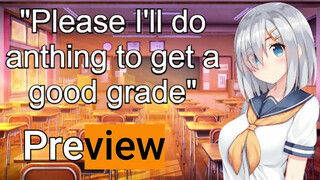 Sexy student will do "Anything" to raise her grade! ASMR JOI PREVIEW