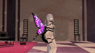 R-18 Arknights Skadi x Butterfly and Insects - Dream of You - Purple Wings Color Edit Smixix