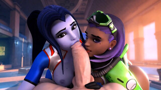 Widowmaker And Sombra Sucking Your Dick (POV)