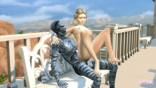 Night King eating Cersei Lannister in the castle