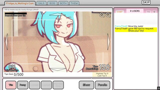 Nicole Risky Job Hentai game PornPlay Ep.1 camgirl sex simulation