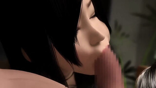 The mouth of the wife and the friend looks P2