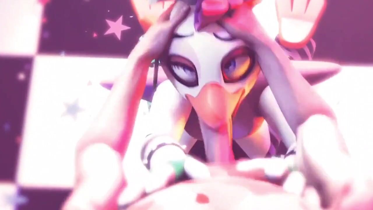 Rabbit from Five nights at Freddys sucks it with passion