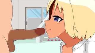 【H GAME】オナホまんこに孕ませ中出し♡巨乳黒ギャル ドットエロアニメ