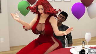 Sexy big booty MILF gives up the pussy to her long dick best friend