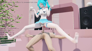 Very hard sex with a girlfriend with a trick (my girlfriend has a dick), she asks for more.