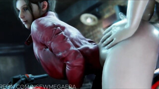 Resident Evil Claire Redfield Fucking Hard Cock On Her Motorcycle