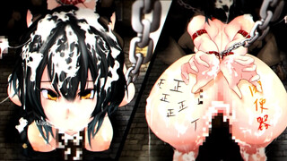 【魔女は復讐の夜に】敗北Hアニメーション② アへ顔 中出し 3P ぶっかけ