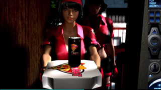 【H GAME】淫乱配達員二人のエッチな3Pサービス♡足コキ編 3Dエロアニメ