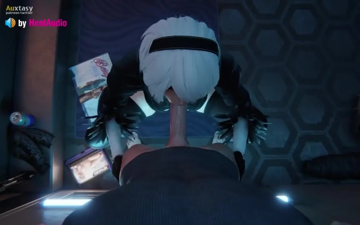 2B Deepthroat Blowjob (Nier Automata 3d animation with sound)