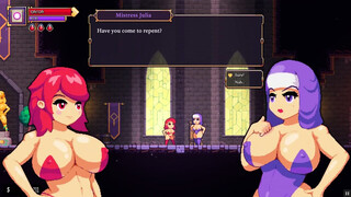 Scarlet Maiden Hentai game PornPlay Ep.5 lesbian strap on sex with a goblin big booty