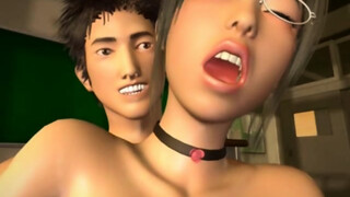 3D Busty Teacher Milks Cock!