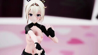 Kazama Iroha Hentai Undress Dance Lap Tap Love MMD 3D HoloLive Samurai Girl DARK PURPLE EYES