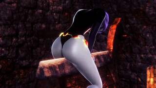 Raven takes a ride on the Wooden Pony BSDM : Titans Porn