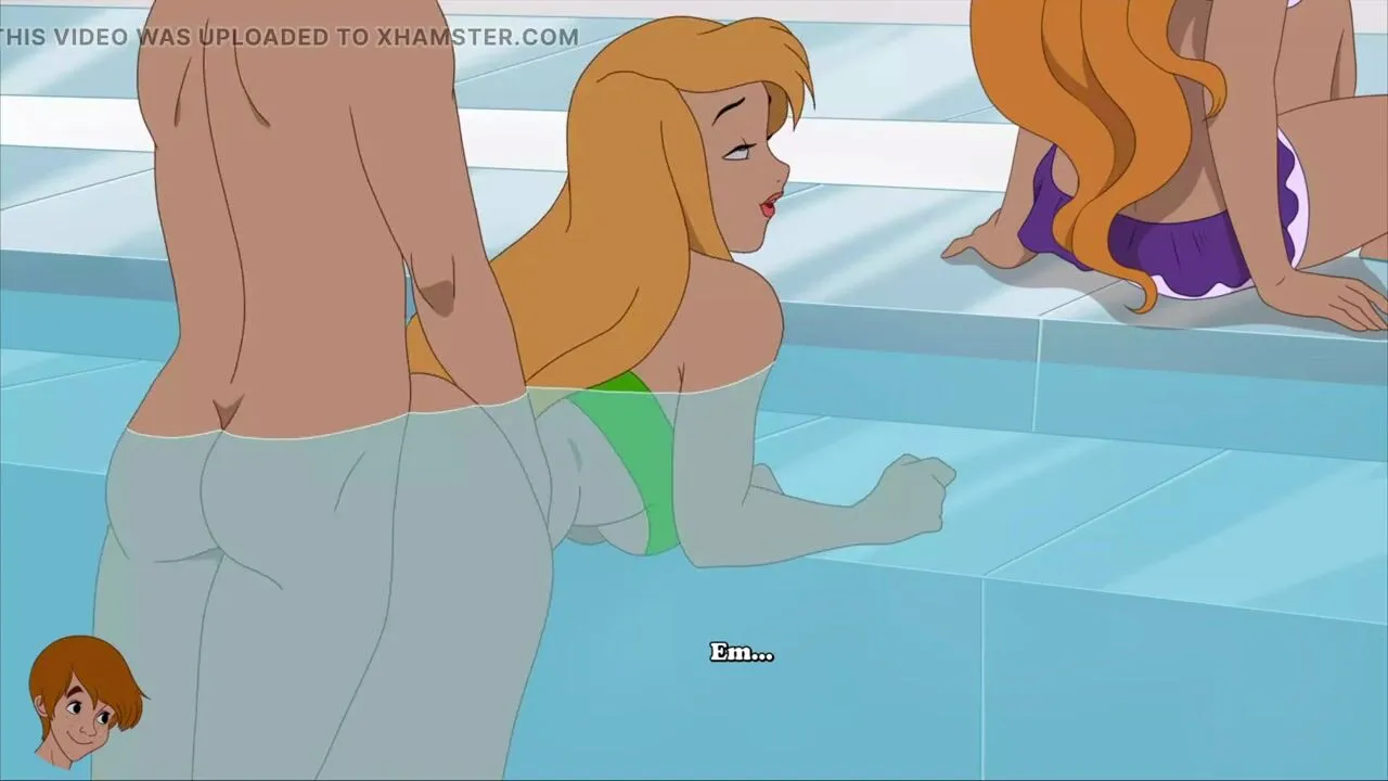 Milftoon Drama - Blonde College student loves to show off her boobs (Gina)