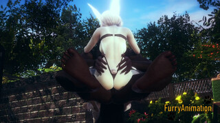 Furry Hentai - Devil Wolf Fucks Rabbit