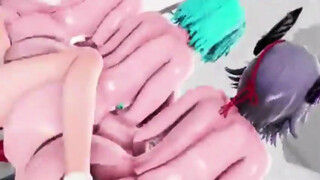 Futa Futanari Anal Orgy Gangbang Huge Cumshots 3D Hentai