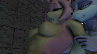 Blaze and Amy 3some with Dradicon