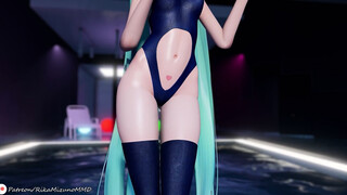 Connection Dance - Hatsune Miku and Kagamine Rin - MMD R-18 Vocaloid