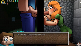 HornyCraft Minecraft Parody Hentai game PornPlay Ep.16 The witch is collecting my sperm to make potion