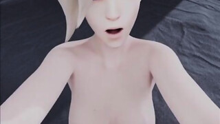 What can be better than Missionary soft-fuck with Overwatch Mercy7