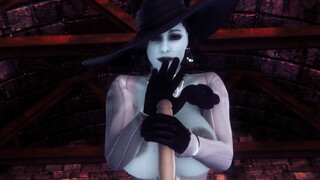 Lady Dimitrescu blowjob : Resident Evil Village Hentai Prody