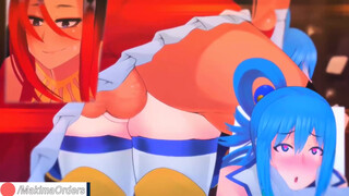 4K Futanari Sylvia and Aqua Fucks on Bath - MakimaOrders