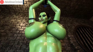 POV Fuck Captured Orc with Huge Cock - MakimaOrders