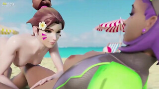 DVa fingering Sombra's pussy (version 2)