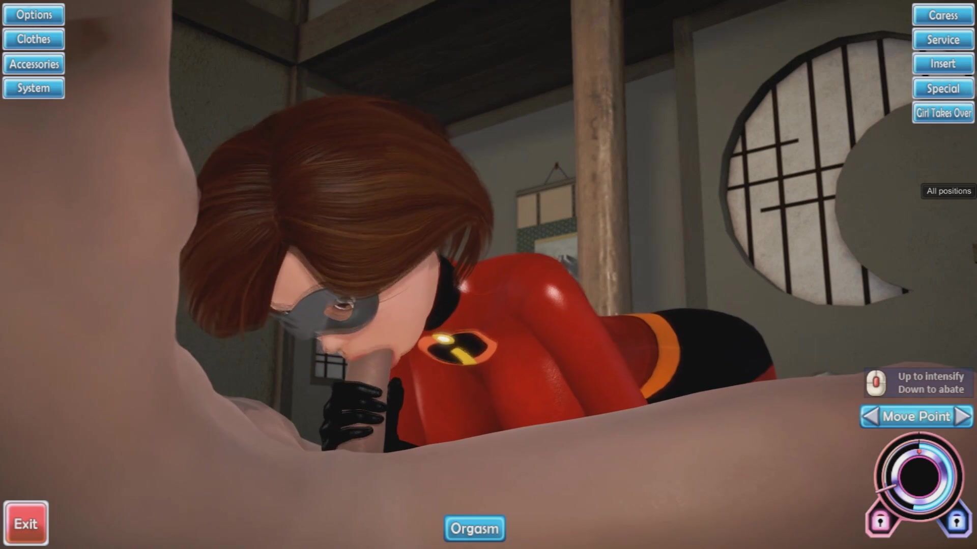 Hot Elastigirl R34 - Animated blowjob you need to see!