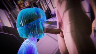 Cyberpunk - Sex with Holographic girl - 3D Porn
