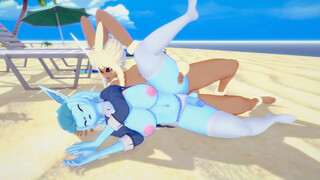 (3D Hentai)(Furry)(Futa)(Pokemon) Glaceon X Lopunny''