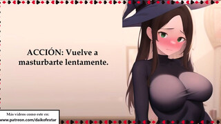 Spanish full JOI. Las brujas del sexo. Brujita timida ama el anal.