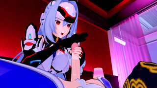 FUTA SUPER ROBOT SUZUKA X XENOSAGA KOS-MOS (3D HENTAI)