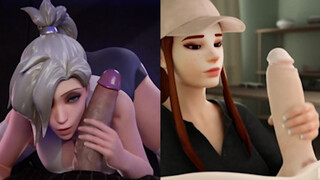 JOI Split Screen Compilation #1 - Overwatch