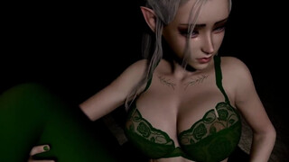 Stunning Forest Elf with piecing eyes has sex in POV : 3D Porn