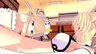 FUTA Genshin Impact Lumine X Barbara 3D HENTAI