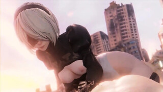 2B Riding Dick Hard