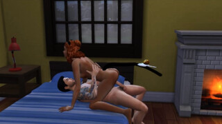 Jumped on the member of her favorite teacher after graduation - sims 4 sex