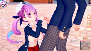 [Hentai Game Koikatsu! ]Have sex with Big tits Vtuber Minato Aqua.3DCG Erotic Anime Video.I