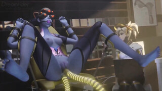 Widowmaker Fucked In Both Holes