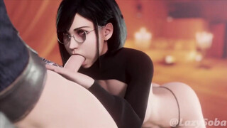 Cute Tifa Sucking Cock