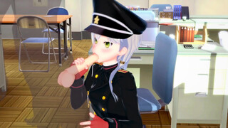 Kinu at the HQ - Azur Lane - 3D Hentait