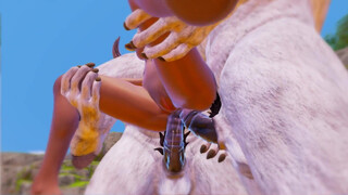 Sex with Furry monsters POV SLOW MOTION - porn in 3d