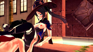 MONA COWGIRL AND DOGGYSTYLE GENSHIN IMPACT (3D HENTAI)