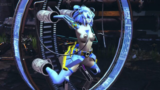 Robot Girl on a Sex Machine : 3D Hentai