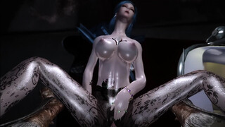 skyrim Succubus seduce passersby in the streets of the night