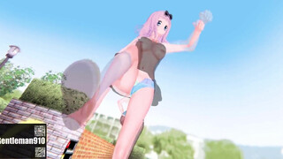 【KKS／MMD】"Kiss me 愛してる" 藤原千花 白銀圭【かぐや様は告らせたい】