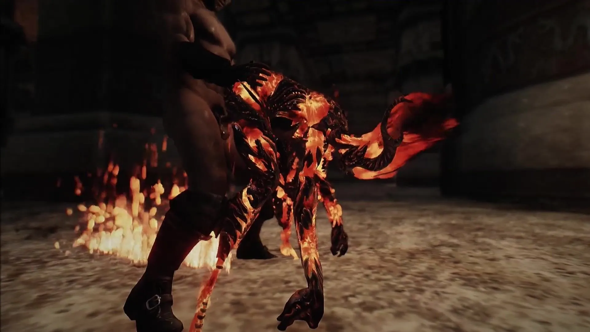 Skyrim Female monster Flame Atronach porn